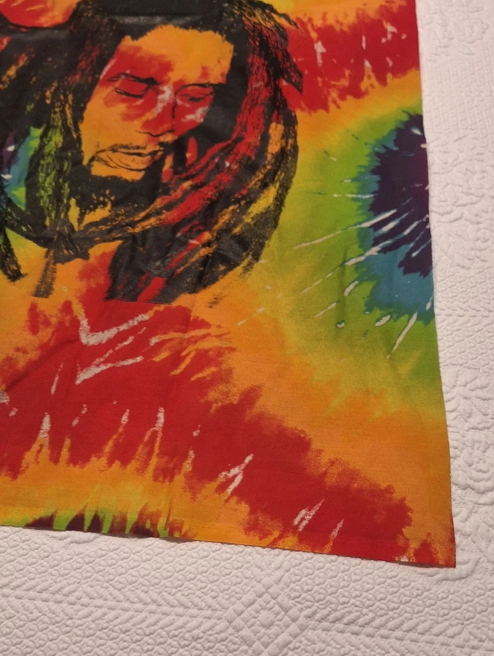 Bohemian 60's musicians tie-dye tapestry